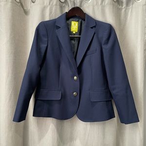 QMack navy blue blazer size 6.